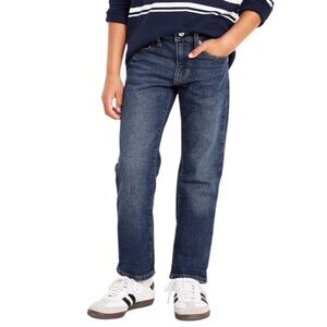 Old Navy Boys Dark Wash Straight Leg Jeans- New!